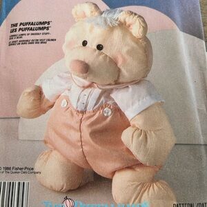 5/$25 McCall 3018 sew Vintage Puffalump Bear Plush pattern